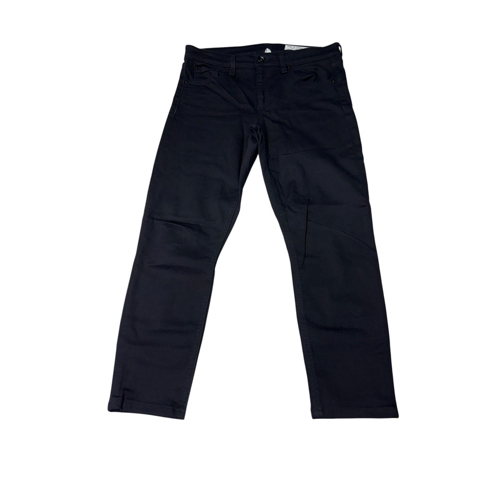 Rag & Bone Cate Mid-Rise Ankle Skinny Jeans‎ Black Size 28X24 WDD21S2651N5BL